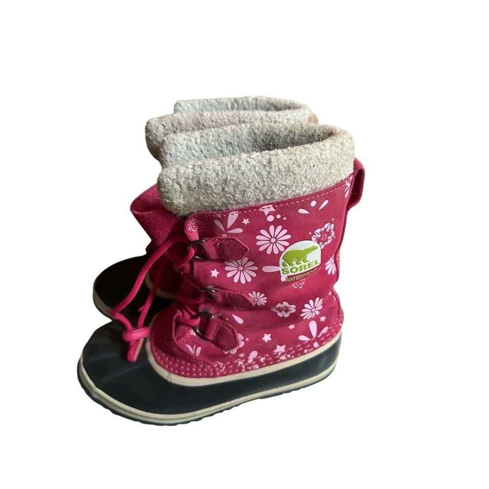 Sorel Winter Boots‎ Waterproof Kids Size 5 Pink
